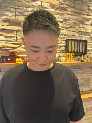 ショート カラー メンズ qrop（クロップ）所属・佐野 大貴のヘアスタイル