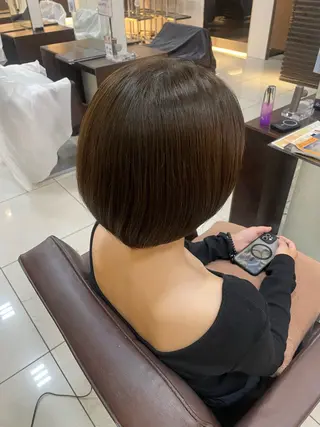 ショート カラー 🤎韓国ヘア ベージュ まゆか🤎のヘアスタイル