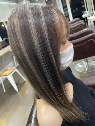 セミロング カラー パーマ ヘアアレンジ メンズ キッズ ネイル マツエク・マツパ アイブロウ 北千住10分 肥高　壮汰のヘアスタイル