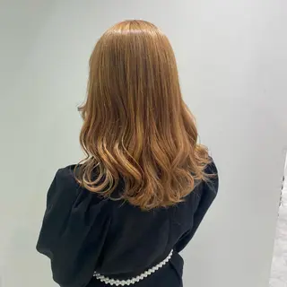 ミディアム カラー パーマ ヘアアレンジ メンズ キッズ ネイル マツエク・マツパ アイブロウ Lumo所属・💖横浜ブリーチなし 💖MIHOのヘアスタイル