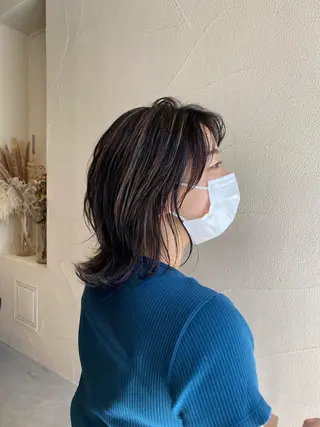 ミディアム カラー ハイトーン×似合わせ 🌱中川慎之介のヘアスタイル