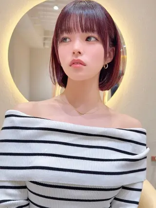 ショート カラー レイヤー❣️縮毛矯正 川村利幸のヘアスタイル