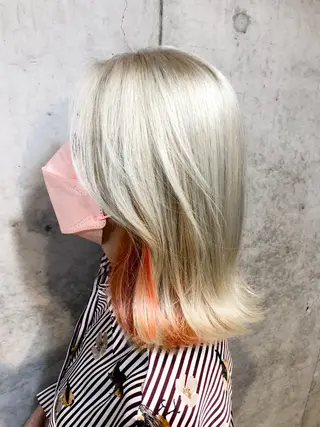 ミディアム カラー パーマ ヘアアレンジ 野口 秀人 🦋髪質改善🫧のヘアスタイル