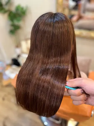 ロング ⚪️髪質改善 縮毛 店長 コウ⚪️のヘアスタイル