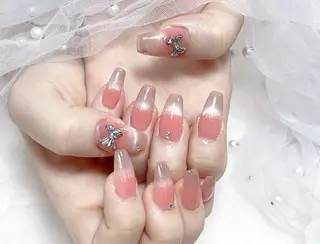 ネイル 長さだし/持込/ ins風ネイル/Umのネイルデザイン