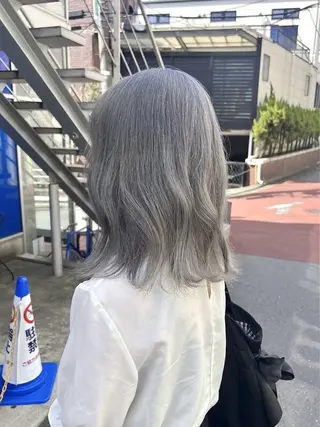 セミロング カラー 透明感カラー/ kazusaのヘアスタイル