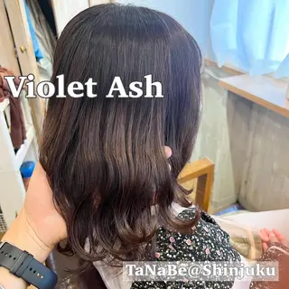 ミディアム カラー パーマ ヘアアレンジ メンズ ワット 原宿のヘアスタイル
