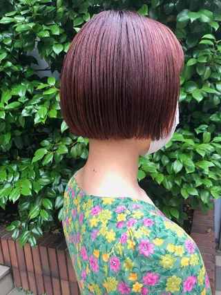 ショート カラー 長井 美佳のヘアスタイル