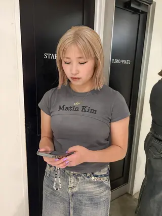 ミディアム カラー yurika☁️ 似合わせ｜レイヤーのヘアスタイル