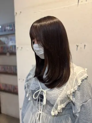 セミロング 美容室MOMO 柏所属・🦄心でカット🦄 🌈まさきうらん🌈のヘアスタイル