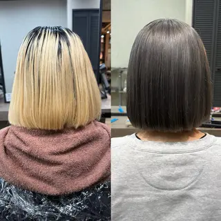 カラー ルシ🌈/ハイトーン デザインカラー/町田のヘアスタイル