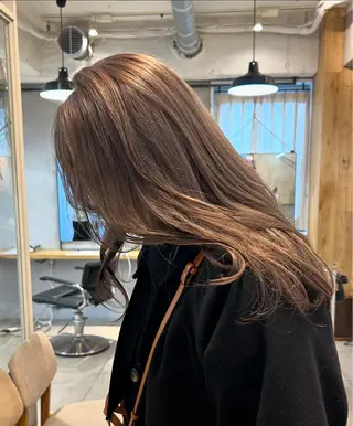 ロング カラー じゅわっと暖色カラー 🍊Moemiのヘアスタイル