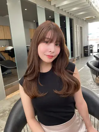 セミロング 韓国ヘア🇰🇷 レイヤー/芝春樹のヘアスタイル