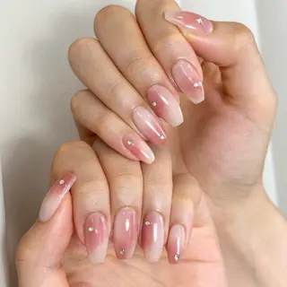 ネイル mofie🤍ユミ/ 恵比寿/パラジェルのネイルデザイン