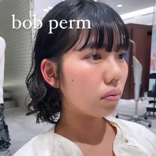 ショート パーマ ボブパーマ ♡ヨシカワハナコのヘアスタイル