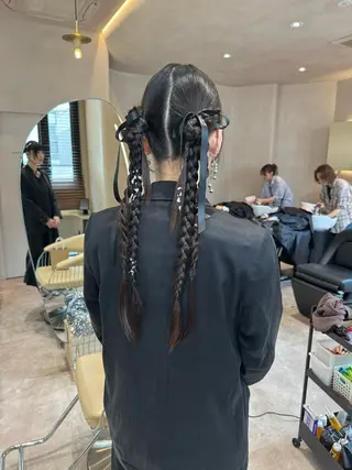 セミロング 顔周りcut・ご相談 ＝新宿しずく🇰🇷のヘアスタイル