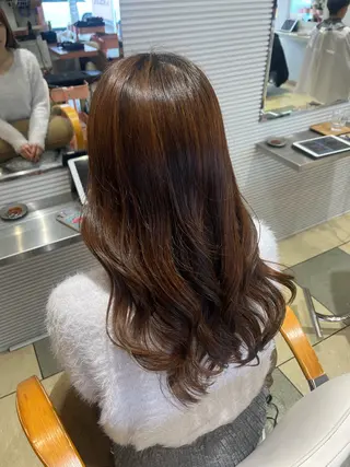 ロング ベージュカラー⌇﻿ くびれヘア.𐙚心音のヘアスタイル