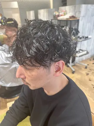 パーマ メンズ CLAPS富岡所属・おの ももか /京急富岡のヘアスタイル