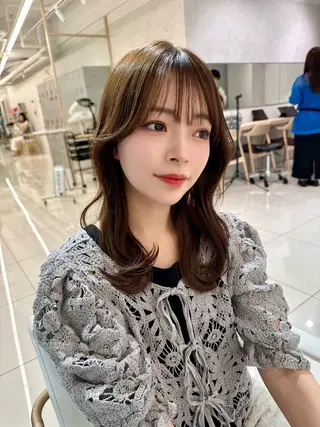 セミロング ショート/ボブ/ 白髪ぼかし/しんやのヘアスタイル