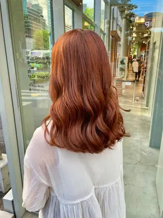 ロング カラー 💕コテ巻き風パーマ 💕KEIYA 💕のヘアスタイル