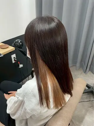 ロング カラー TELAHAIR 篠原翔哉のヘアスタイル