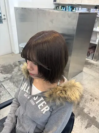 ミディアム カラー ハイトーン sala 透明感🎀💭のヘアスタイル