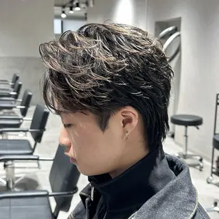 ショート パーマ メンズ フェザーパーマ職人 🪶ryosukeのヘアスタイル