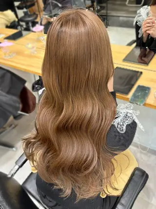 ロング カラー うる艶カラー/恵比寿 ベージュ/丸山陽平のヘアスタイル