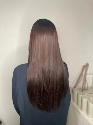 ミディアム kaho/推しカラー /ブリーチ/エクステのヘアスタイル