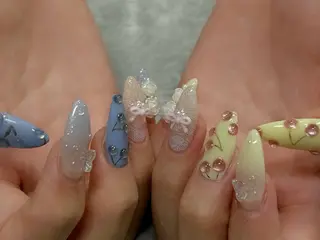 ネイル 【Zina京都駅前】 きぬがわ らむのネイルデザイン