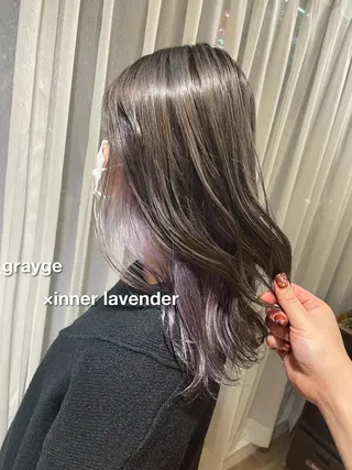 セミロング カラー ヘアアレンジ ハイトーンピンク🍑 ブリーチ🍑RINAのヘアスタイル