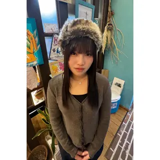 ロング ハイトーン/ ダブルカラー/透明感のヘアスタイル