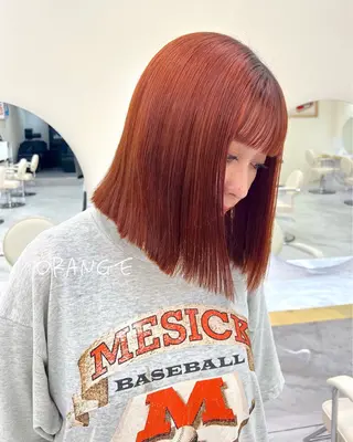 ミディアム カラー ヘアアレンジ レイヤーカット🤍 RINAのヘアスタイル