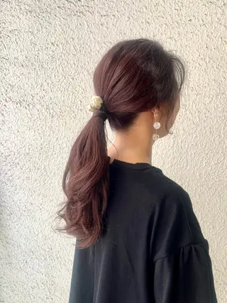 ロング カラー ヘアアレンジ Celeste  心斎橋所属・吉田 小百合のヘアスタイル