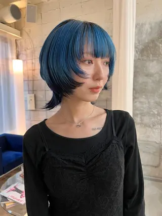 ショート カラー haco＋所属・圧倒的デザイン力 店長🎨RENAのヘアスタイル