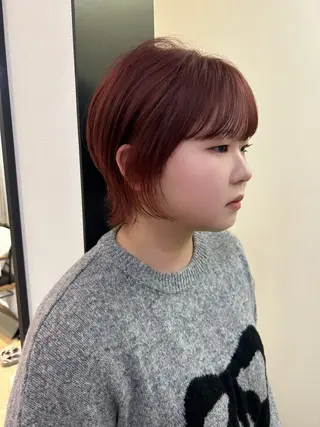 ショート カラー hub hair レイヤー/透明感のヘアスタイル