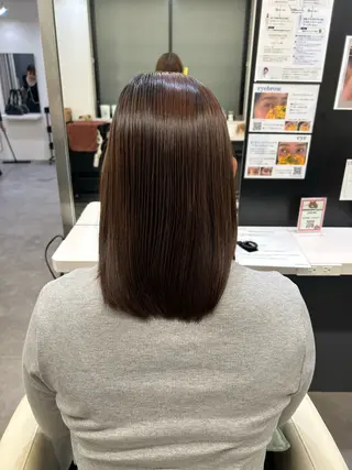 セミロング カラーモデル募集/ 鍛治美月稀のヘアスタイル