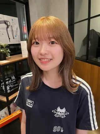 セミロング カラー yuuri🎀/大宮 /韓国ヘア/レイヤーのヘアスタイル