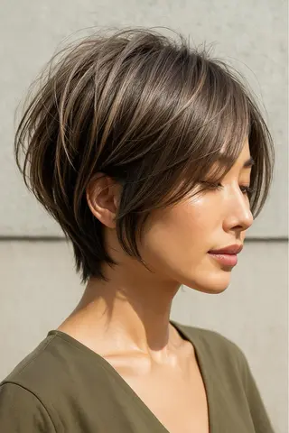 ショート カラー さく/髪質改善× 縮毛矯正/町田のヘアスタイル