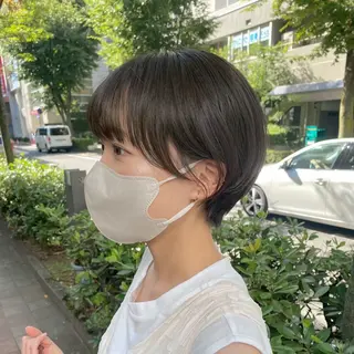 ショート 草野ゆずき⌇縮毛矯正 ⌇レイヤー⌇ボブ🕊のヘアスタイル
