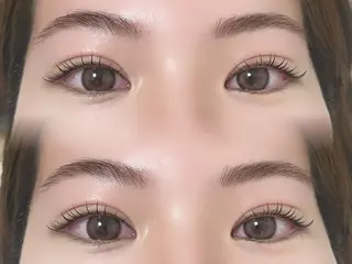 アイブロウ 💞まつ毛パーマ ＆耳つぼ🩰ミク💞のマツエク・マツパデザイン