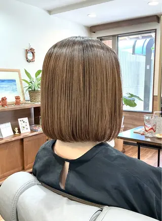 ミディアム カラー Annon プライベートサロンのヘアスタイル