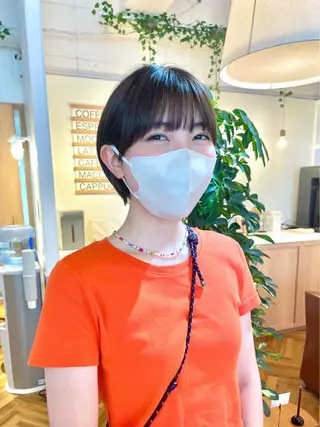 ショート カラー salowin梅田茶屋町north所属・くがれいじ 梅田/ショート/ボブのヘアスタイル