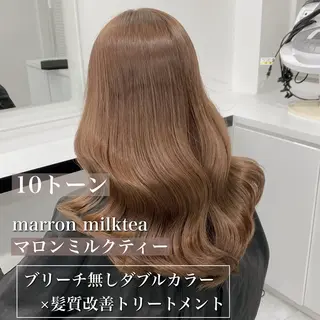 ロング カラー 💕コテ巻き風パーマ 💕KEIYA 💕のヘアスタイル
