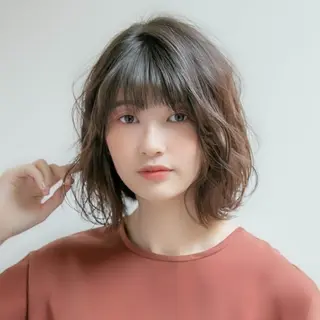 ミディアム 縮毛矯正/レイヤー 💎やまもとちひろのヘアスタイル