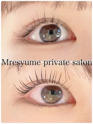 マツエク・マツパ Mresyume MAYUのマツエク・マツパデザイン