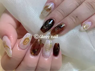 ネイル Gloss nail salonジェル＆長さだし専門店所属・Meri💅ジェル& チップ長さだし専門のネイルデザイン