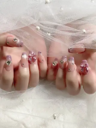 ネイル ＫＥＩ nail🎀 ガーリーネイル🧸のネイルデザイン