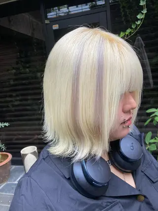 ショート カラー ✨最安値✨エクステ カラー🌼つきな🌼のヘアスタイル