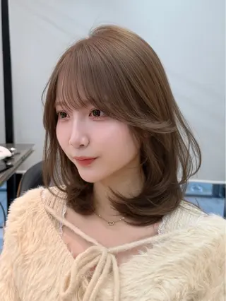 ミディアム カラー 木元 瑛✂︎ボブのヘアスタイル